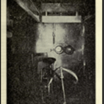 Within the sealed room, food was handed in through the porthole.