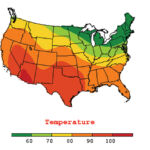 First consider how, at a glance you understand 'hot/red' color expresses hot temperatures on a weather map, even though you do not see 'faster molecular vibration' of air molecules.